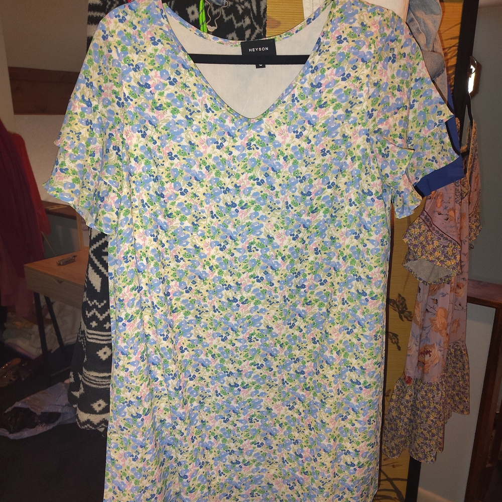 Floral V-Neck Dress